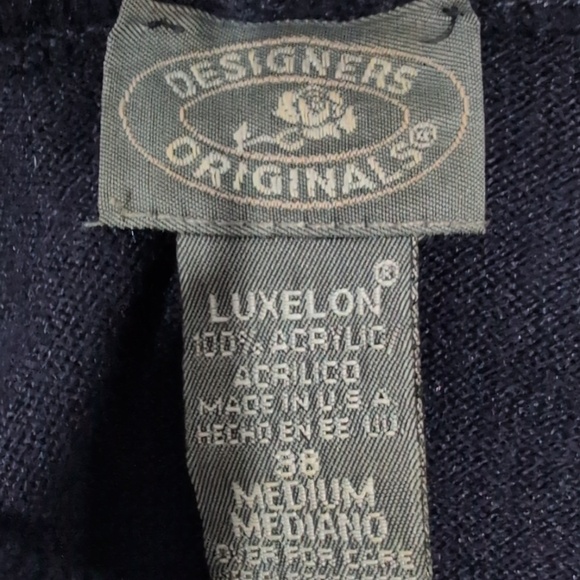 Chic Black Knit Top by Designers Originals, Medium - Picture 6 of 6